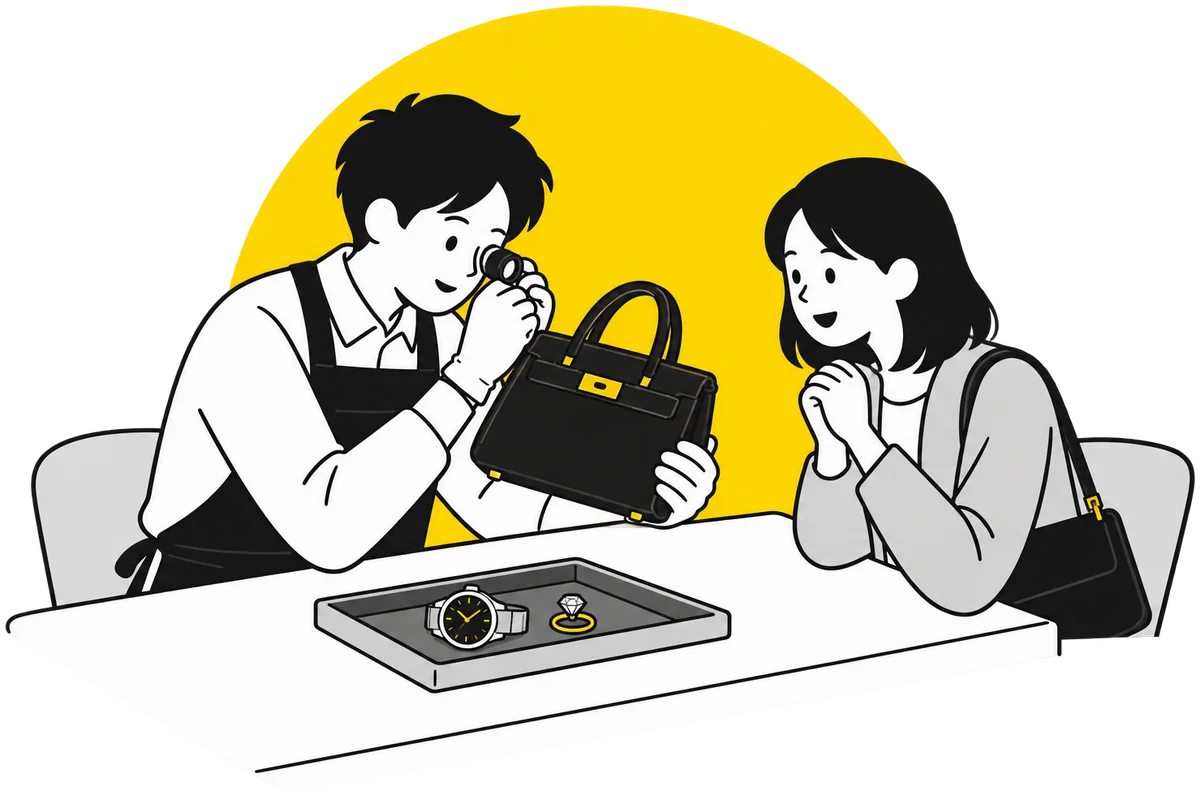 買取の現場・査定の手元